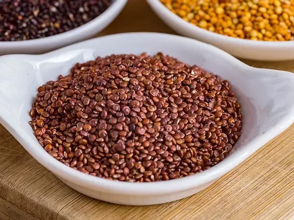 Red Quinoa — whole grain (washed), exported from India