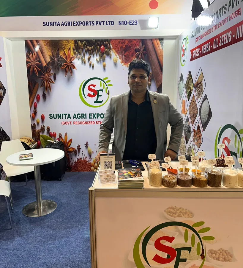 Sunita Agri Exports stand N10-E23 in the India pavilion at Gulfood, Dubai